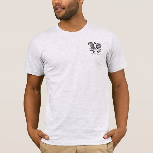 Add Your Club Name Tennis Team Captain Custom T-Shirt (Front)