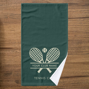 Add Your Club Name Tennis Team Color Green Hand Towel