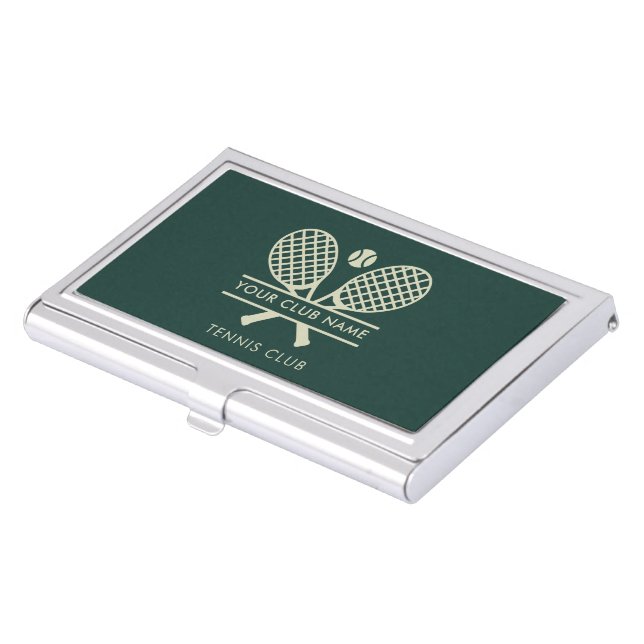 Add Your Club Name Tennis Team Local Association Business Card Case (Front)