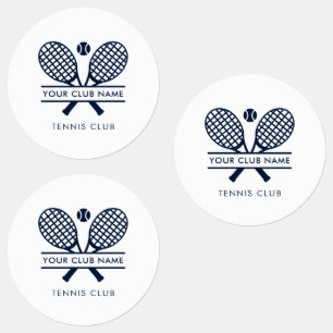Add Your Club Name Tennis Team Minimalist Kids' Labels