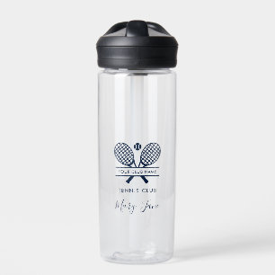Add Your Club Name Tennis Team Personalized Water Bottle