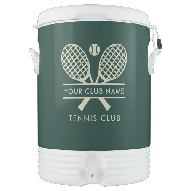 Add Your Club Name Tennis Team Players Custom Beverage Cooler (Front)