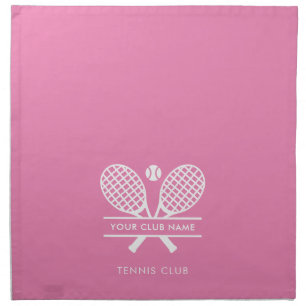 Add Your Club Name Tennis Team Players Custom Cloth Napkin
