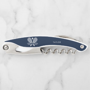 Add Your Club Tennis and Team Player Navy Blue Waiter's Corkscrew