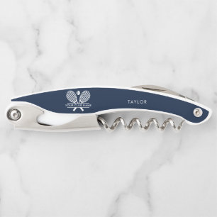Add Your Club Tennis and Team Player Navy Blue Waiter's Corkscrew