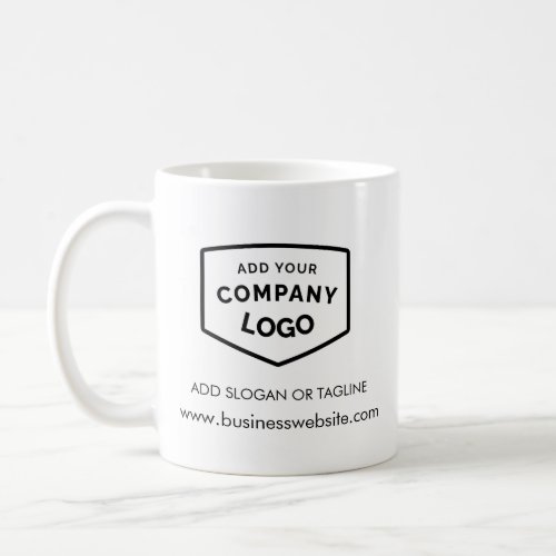 Add Your Company Logo and Business Website Custom Coffee Mug