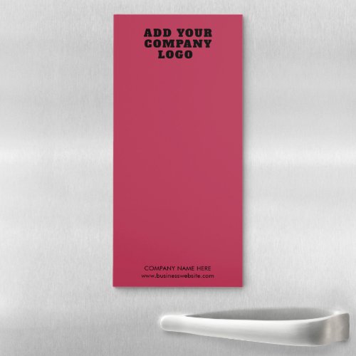 Add Your Company Logo and Business Website Magnetic Notepad