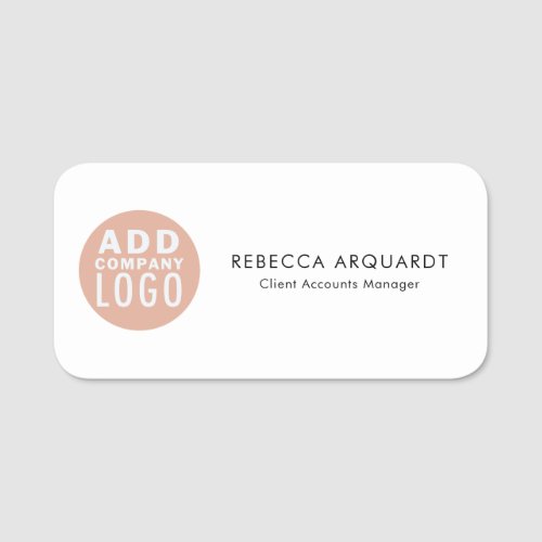 Add Your Company Logo and Employee Staff Name Tag