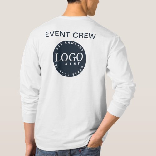Add Your Company Logo and Website Address Employee T_Shirt