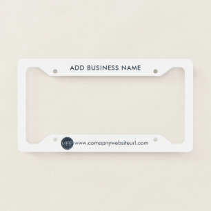 Add Your Company Logo and Website Co-Workers License Plate Frame