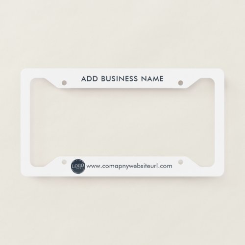Add Your Company Logo and Website Co_Workers License Plate Frame