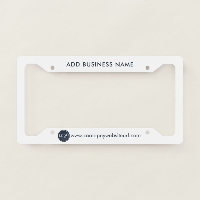 Add Your Company Logo and Website Co-Workers License Plate Frame (Front)