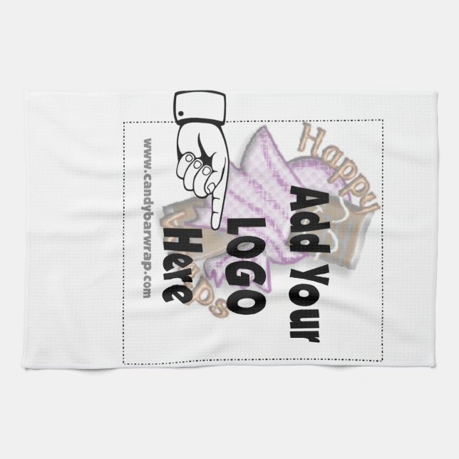 Add Your Company LOGO as Client or Employee Gifts Towel (Horizontal)