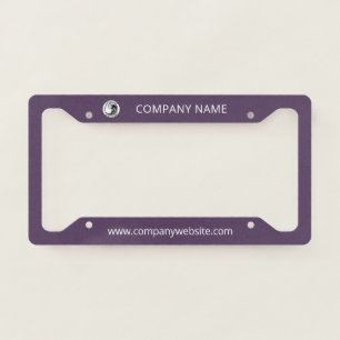 Add Your Company Logo Business Website and Name License Plate Frame