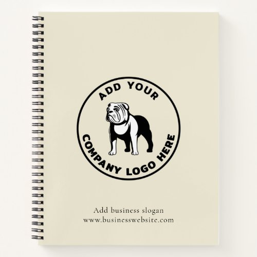 Add Your Company Logo Corporate Website Notebook