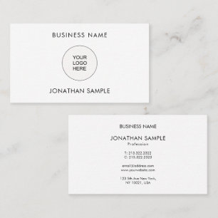 Add Your Company Logo Here Customizable Template Business Card