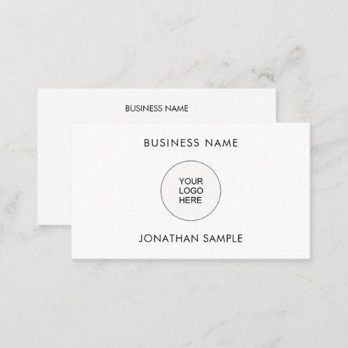 Add Your Company Logo Here Customizable Template Business Card