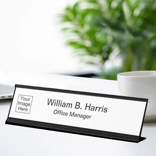 Add Your Company Logo Name Plaques Desk Name Plate (Creator Uploaded)