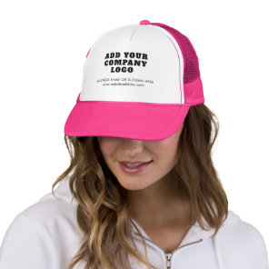 Add Your Company Logo Showroom Business Staff Trucker Hat