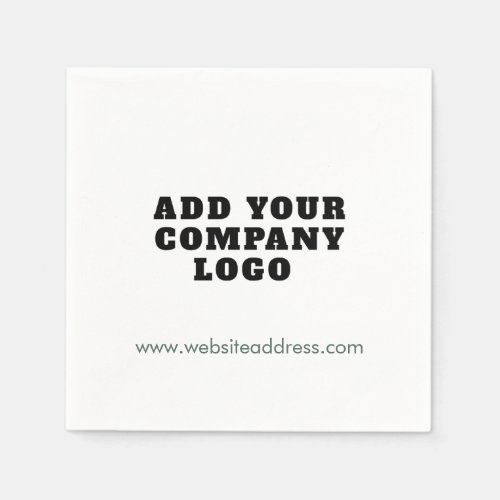 Add Your Company Logo Showroom Office Paper Napkins