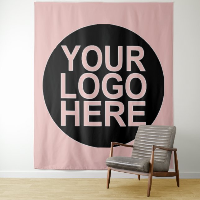 Add Your Company Logo Tapestry (In Situ)