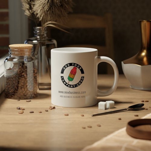 Add Your Company Logo Website Address and Slogan Coffee Mug