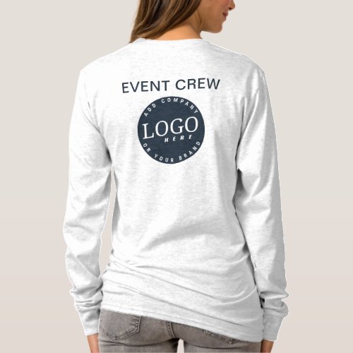 Add Your Company Logo Website Coworker Employee T_Shirt