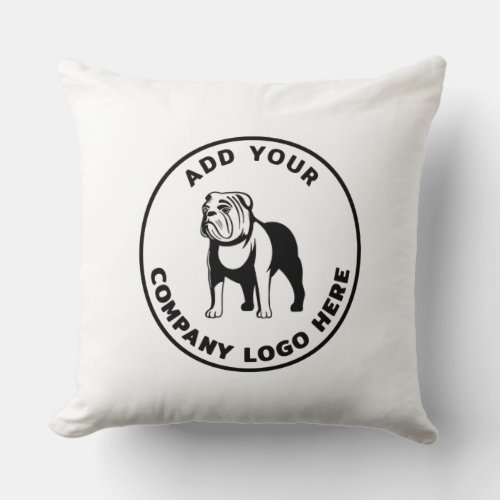 Add Your Corporate Logo Showroom Decor Throw Pillow