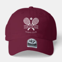 Add Your Country Club Name Tennis Rackets Motif