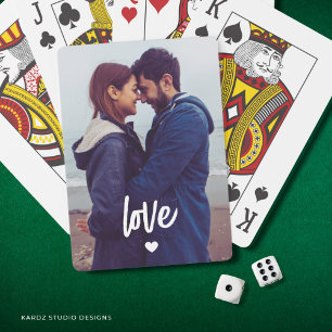 Add Your Couples Photo Love Playing Cards