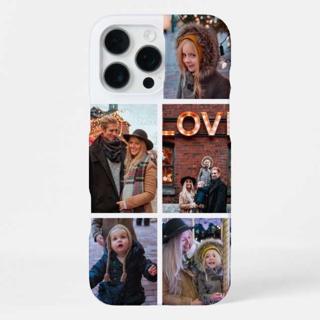 Add Your Custom 5 Photo iPhone Case (Back)