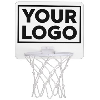 Add Your Custom Business Company Logo Mini Basketball Backboard
