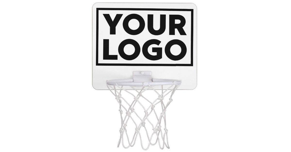 Add Your Custom Business Company Logo Mini Basketball Hoop