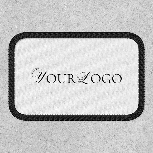 Add Your Custom Business Company Long Thin Logo Patch (Front)