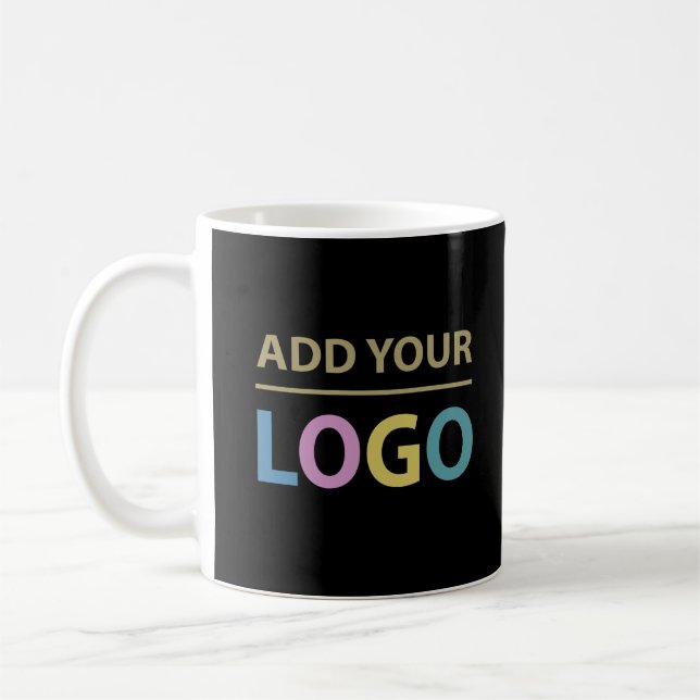 Add Your Custom Business Logo Coffee Mug (Left)