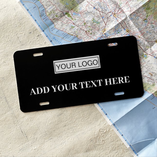 Add Your Custom Business Logo License Plate (In Situ)