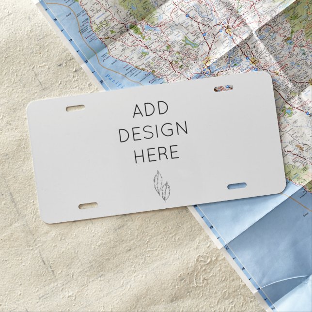 Add Your Custom Business Logo License Plate (In Situ)