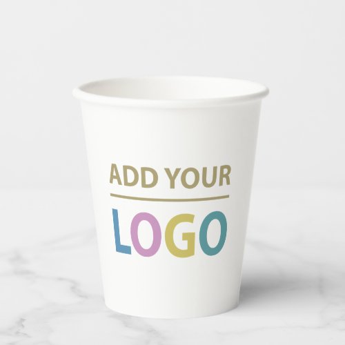 Add Your Custom Business Logo Paper Cups