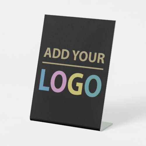 Add Your Custom Business Logo Pedestal Sign