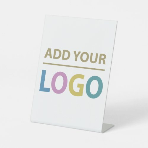 Add Your Custom Business Logo Pedestal Sign