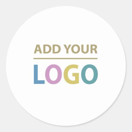 Add Your Custom Business Logo Round Sticker