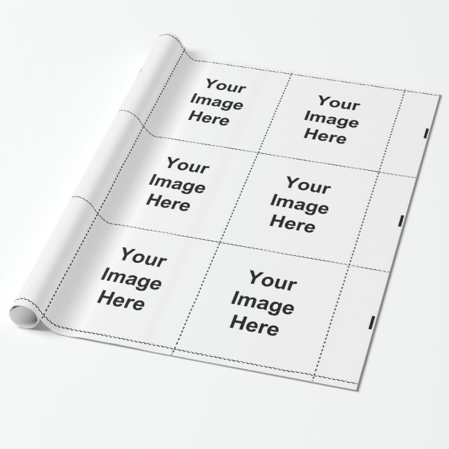 Add your Custom Image or text personalized Wrapping Paper (Unrolled)