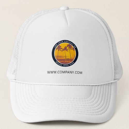Add Your Custom Logo Business Brand Employee Swag Trucker Hat