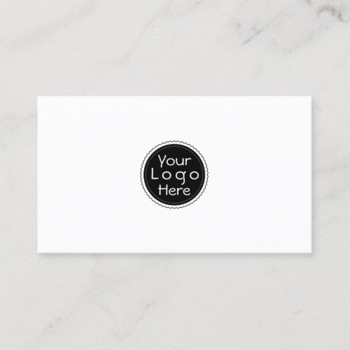 Add your custom logo circle professional business  business card