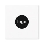Add your custom logo circle professional white square business card Add your custom logo circle professional white square business card