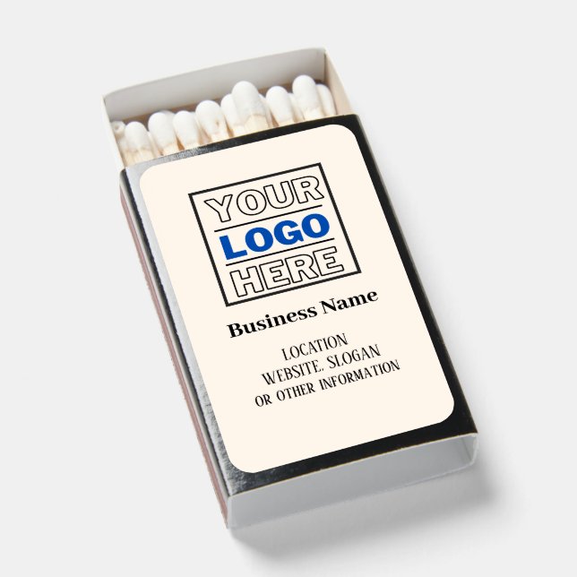 Add your custom logo professional biege  matchboxes (Front Open)