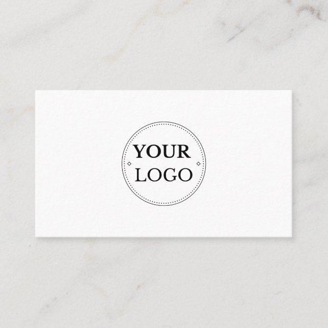 Add Your Custom Logo  Professional  Business Card (Front)