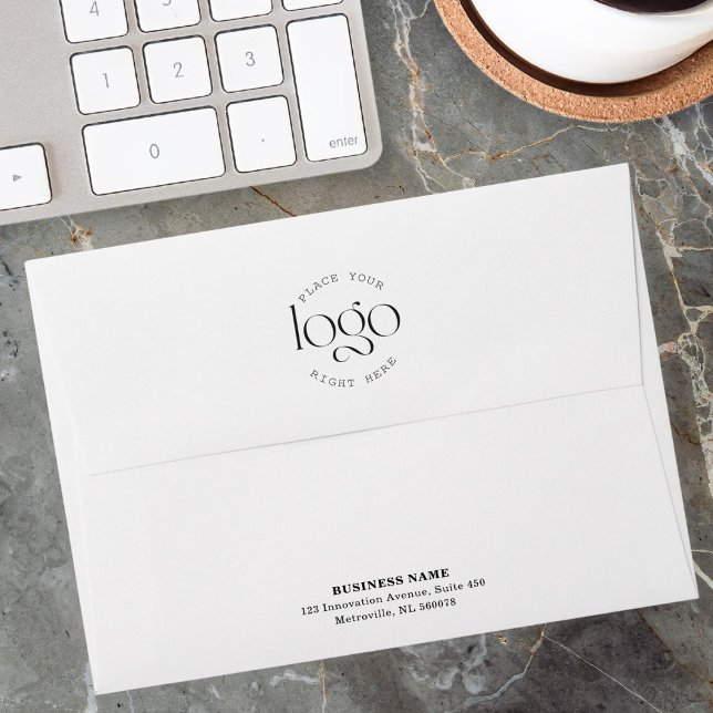 Add Your Custom Logo Professional Business Envelope (add your logo custom business white envelope)