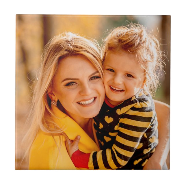 Add Your Custom Photo | Template Ceramic Tile (Front)