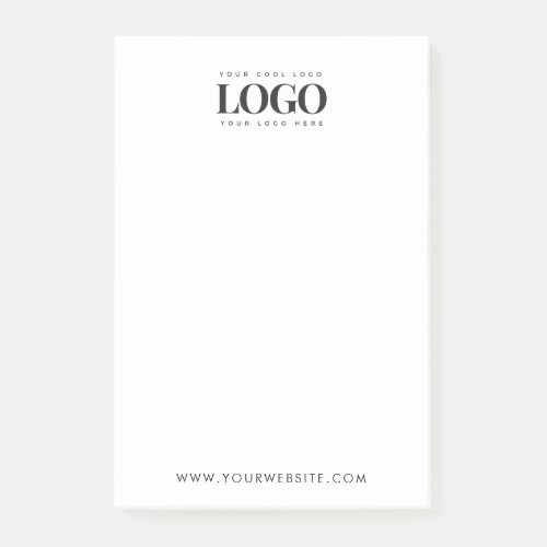 Add Your Custom Rectangle Logo Business Company    Post_it Notes